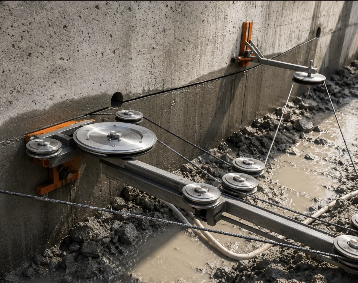 Diamond wire cutting